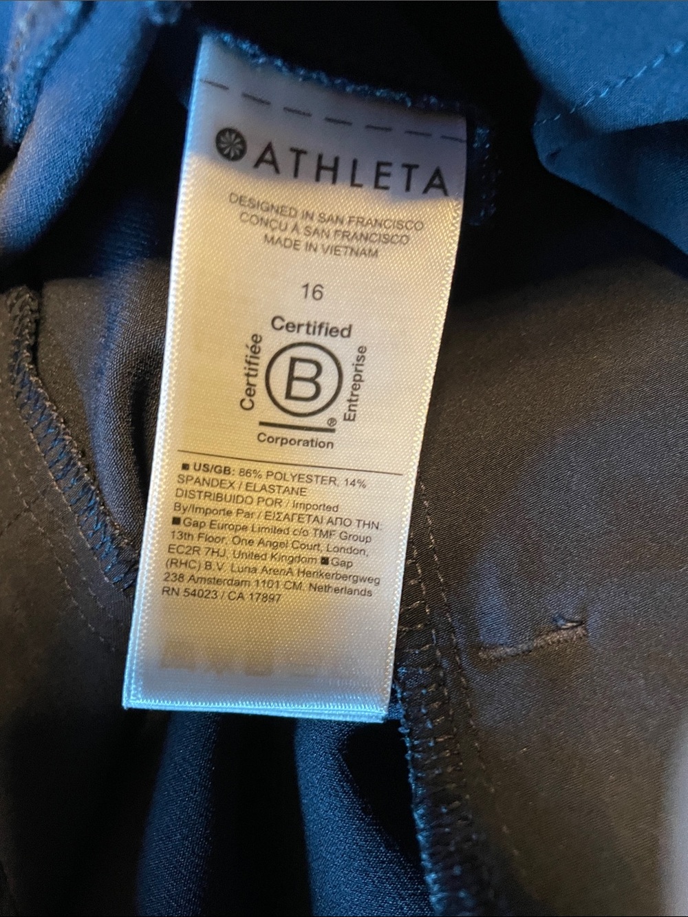 Athleta Endless High Rise Pant Blue - Picture 3 of 7